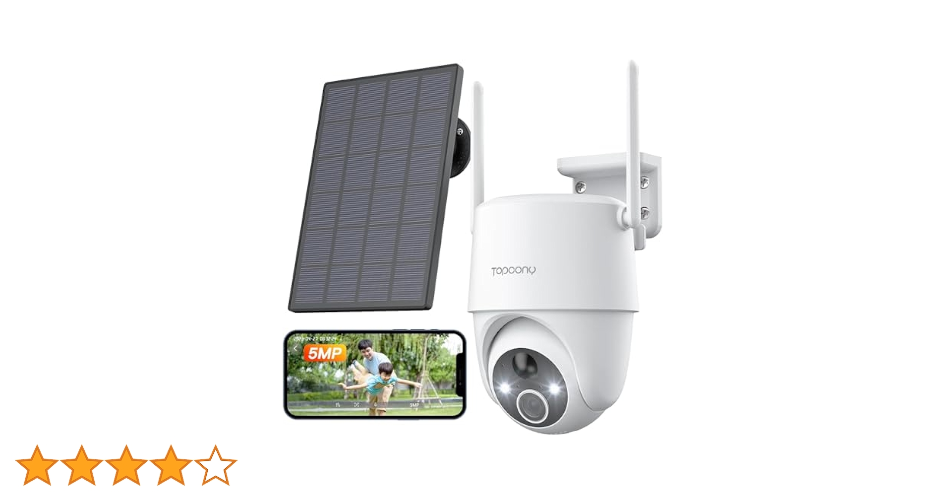 防犯カメラ ワイヤレス 屋外 Topcony 監視カメラ 室内外 5MP Amazon | 【室内/屋外 600万画素 2.4G/5GWiFi ネット切断録画